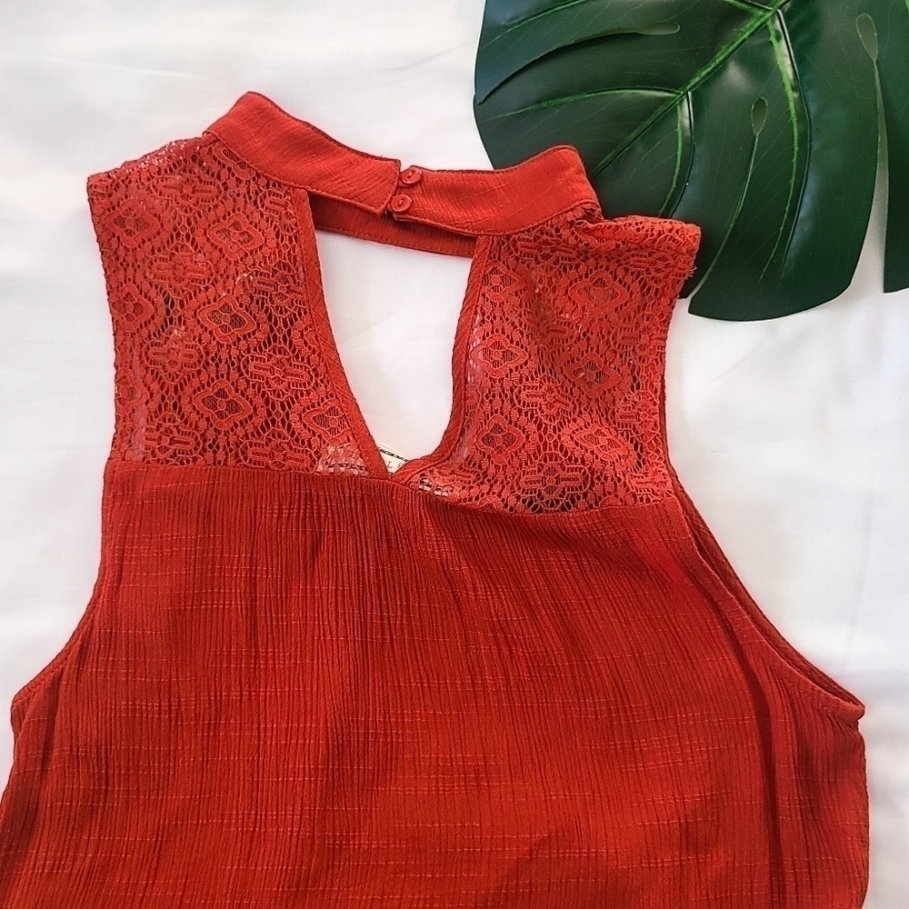 Flying Tomato Lace Trim Mini Tribal Boho Bohemian Dress — image 6 of 8